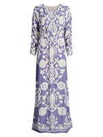 Calico Printed Maxi Dress