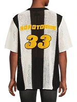 Paradise Vice Benjamin Race Stripe Open-Knit Sweater