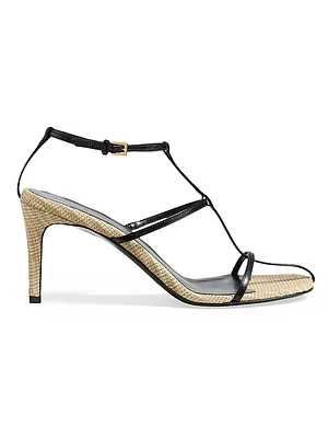 Cage 75MM Leather Sandals