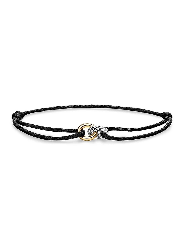 Sculpted Cable Linked Cord Bracelet