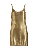 Embellished Mesh Minidress