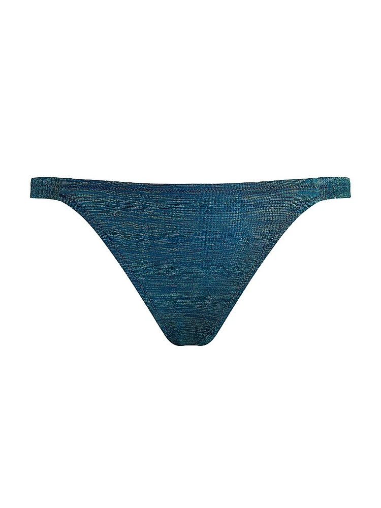 Tanga Rainbow Textured Bikini Bottom