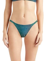 Tanga Rainbow Textured Bikini Bottom