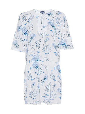 Medusa Shell Print Minidress
