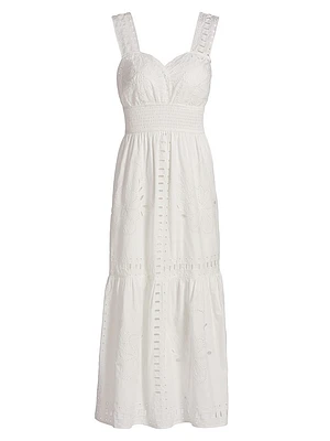 Fawn Cotton Sleeveless Midi-Dress