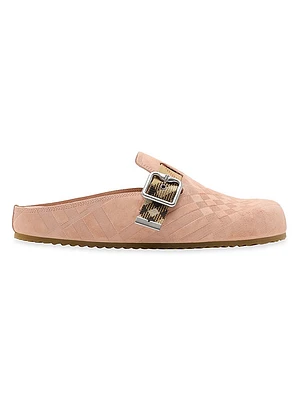 Urchin Suede Check Clogs