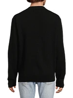 Wool Zip-Front Cardigan