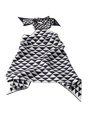 Printed Silk Twill Halter Top