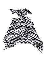 Printed Silk Twill Halter Top
