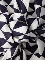 Printed Silk Twill Halter Top