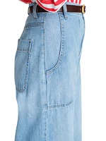 Mecox Beach Cotton High-Rise Wide-Leg Jeans