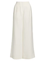 Mini-Pleat Linen Trousers
