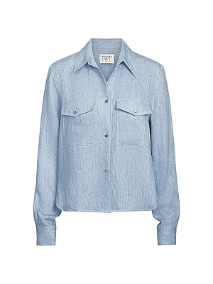 New Carter Hemp Button-Front Shirt