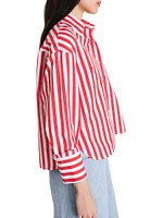 J.D. Striped Cotton Button-Front Shirt
