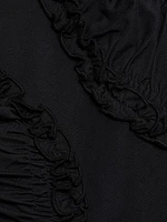 Val Ruffled Cotton Jersey Top