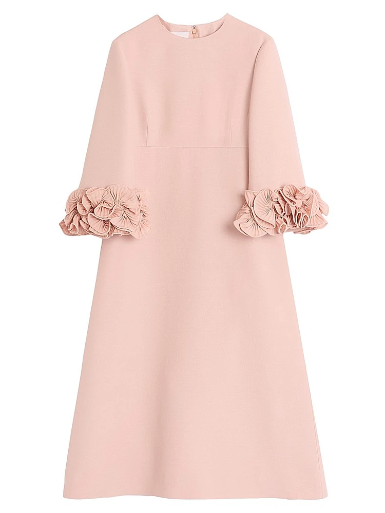 Crepe Couture Midi Dress