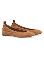 The Suede Ballerina Flats