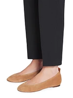 The Suede Ballerina Flats