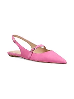 Emilia Mary Jane Suede Slingback Flats