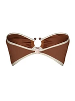 La Paz Seawaters Textured Bikini Top