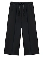 Wide-Leg Cropped Trousers