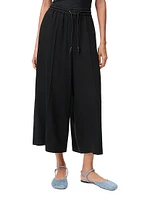 Wide-Leg Cropped Trousers