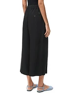 Wide-Leg Cropped Trousers