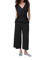 Wide-Leg Cropped Trousers