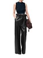 Sleeveless Rib-Knit Top