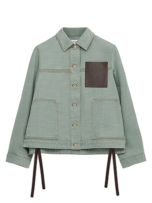 Workwear Leather-Accented Jacket
