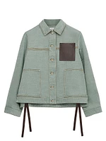 Workwear Leather-Accented Jacket
