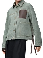 Workwear Leather-Accented Jacket
