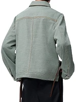 Workwear Leather-Accented Jacket
