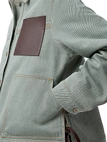Workwear Leather-Accented Jacket