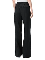Creased-Front Wool-Blend Trousers