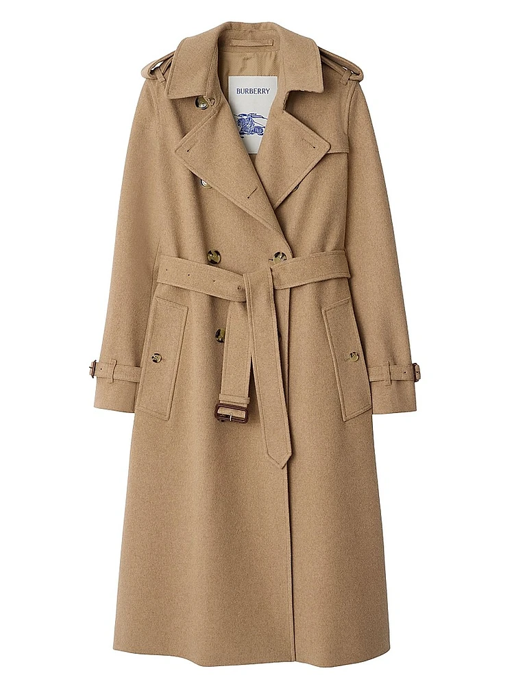 Kensington Cashmere Long Trench Coat
