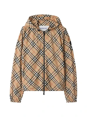 Check Hooded Jacket