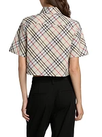 Check Cropped Shirt