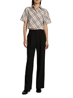 Check Cropped Shirt