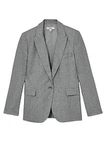 Willow Single-Breasted Linen-Blend Blazer