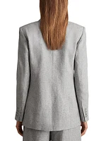 Willow Single-Breasted Linen-Blend Blazer