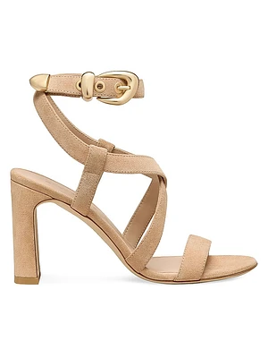 Maven 75MM Suede Strappy Sandals