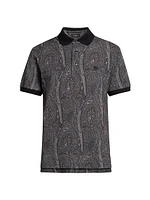Paisley Cotton Polo Top