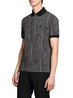 Paisley Cotton Polo Top