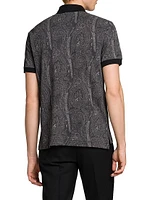 Paisley Cotton Polo Top