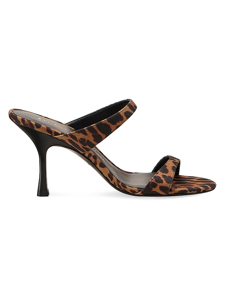 Nudist 85MM Leopard-Printed Sandals