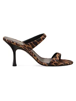 Nudist 85MM Leopard-Printed Sandals