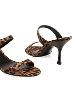 Nudist 85MM Leopard-Printed Sandals