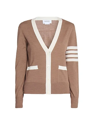 Wool Relaxed-Fit V-Neck Cardigan