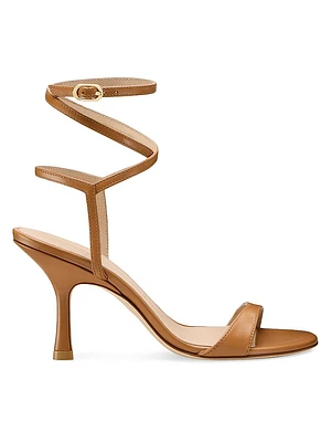 Nudist 85MM Leather Wrap Sandals
